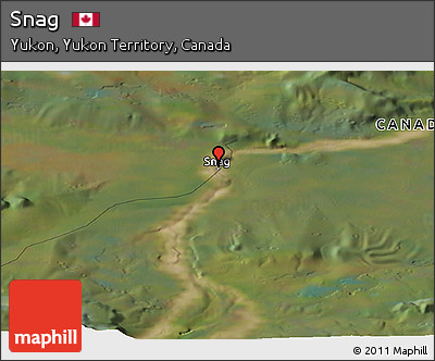 Satellite Panoramic Map of Snag