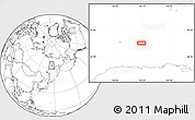 Blank Location Map of the area around 62° 20' 44" N, 146° 16' 30" E