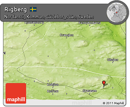 Physical 3D Map of Rigberg