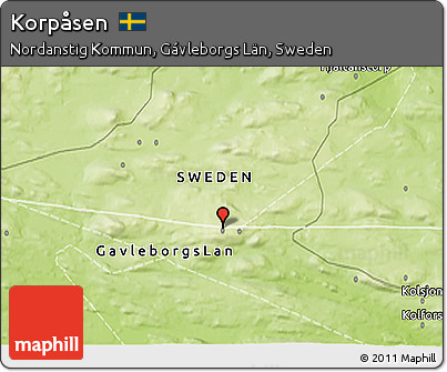 Physical 3D Map of Korpåsen