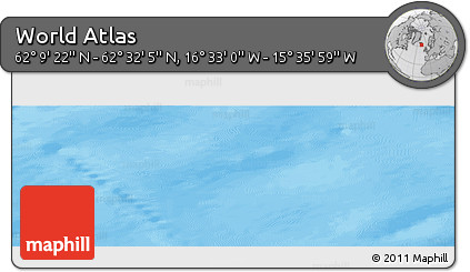Shaded Relief Panoramic Map of the Area around 62° 20' 44" N, 16° 4' 29" W