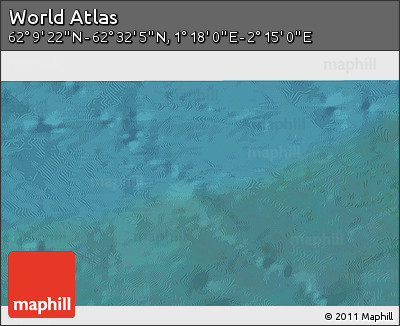 Satellite 3D Map of the Area around 62° 20' 44" N, 1° 46' 29" E