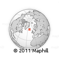Outline Map of the Area around 62° 20' 44" N, 20° 19' 30" W, rectangular outline