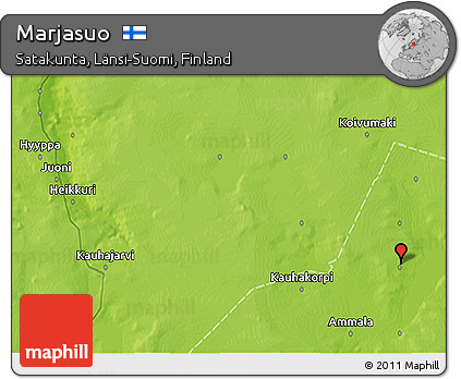 Physical 3D Map of Marjasuo