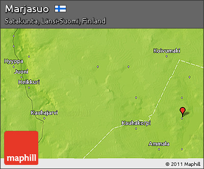 Physical 3D Map of Marjasuo
