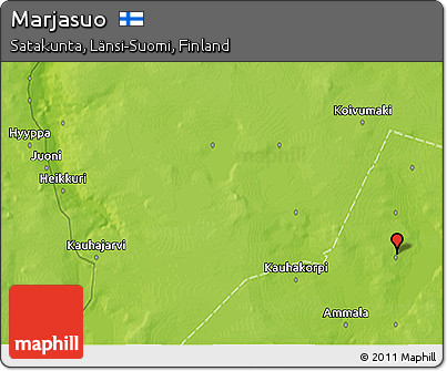 Physical 3D Map of Marjasuo