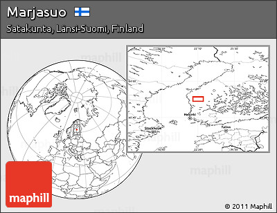 Blank Location Map of Marjasuo