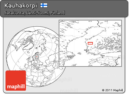 Blank Location Map of Kauhakorpi