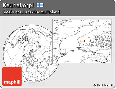 Blank Location Map of Kauhakorpi
