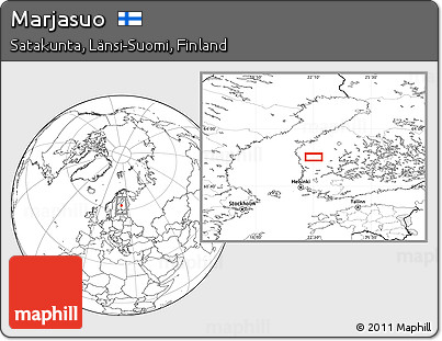 Blank Location Map of Marjasuo