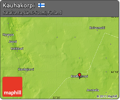 Physical Map of Kauhakorpi