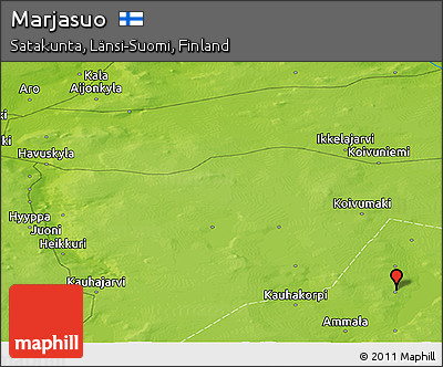 Physical Panoramic Map of Marjasuo