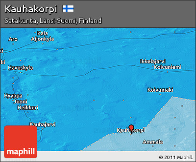 Political Panoramic Map of Kauhakorpi