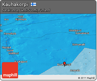 Political Panoramic Map of Kauhakorpi