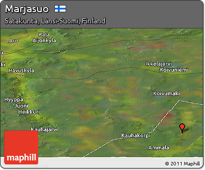 Satellite Panoramic Map of Marjasuo