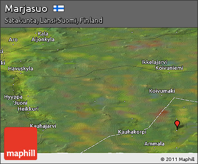 Satellite Panoramic Map of Marjasuo
