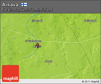 Physical 3D Map of Aikava