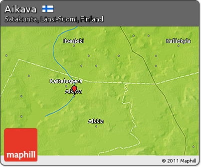 Physical 3D Map of Aikava