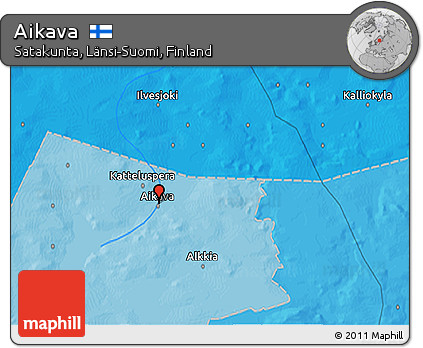 Political 3D Map of Aikava