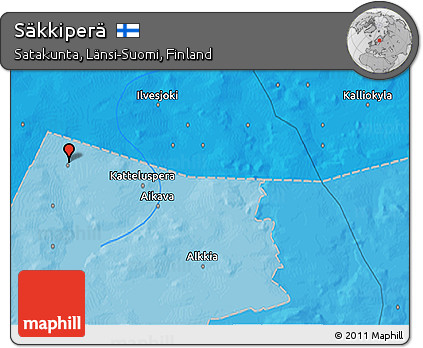 Political 3D Map of Säkkiperä