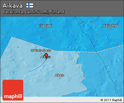 Political 3D Map of Aikava