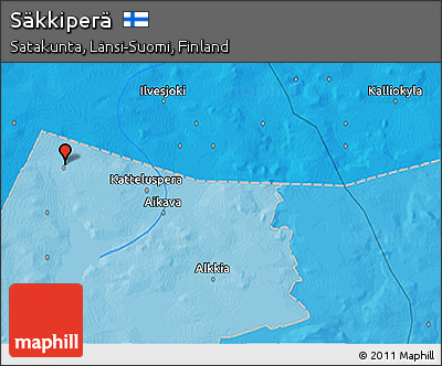 Political 3D Map of Säkkiperä