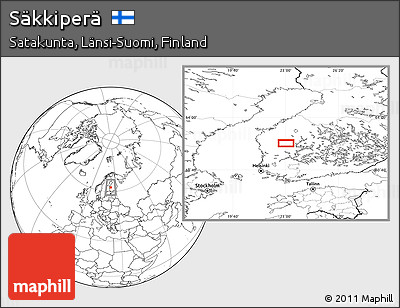Blank Location Map of Säkkiperä