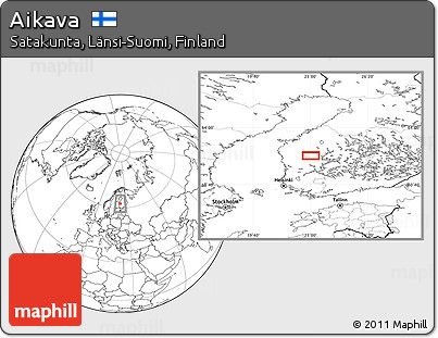 Blank Location Map of Aikava