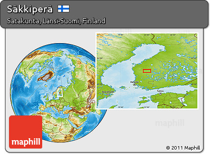 Physical Location Map of Säkkiperä