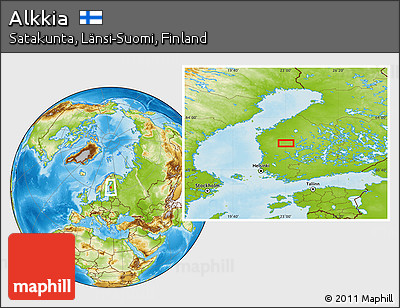 Physical Location Map of Alkkia