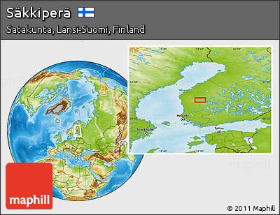 Physical Location Map of Säkkiperä