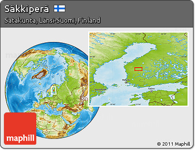 Physical Location Map of Säkkiperä