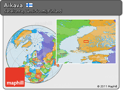Political Location Map of Aikava
