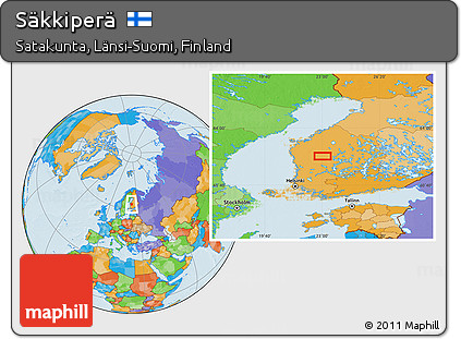 Political Location Map of Säkkiperä