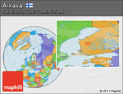 Political Location Map of Aikava