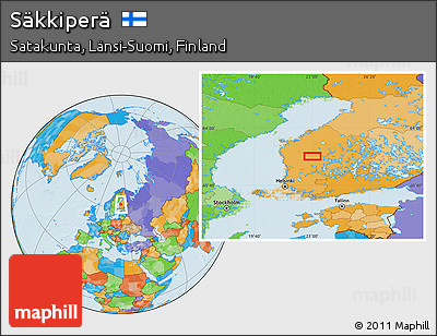 Political Location Map of Säkkiperä