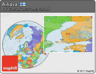 Political Location Map of Aikava