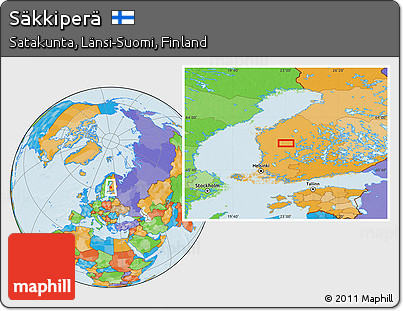 Political Location Map of Säkkiperä