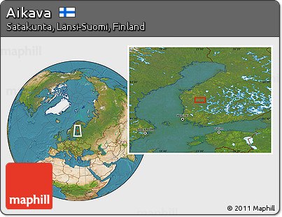 Satellite Location Map of Aikava