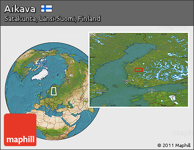 Satellite Location Map of Aikava
