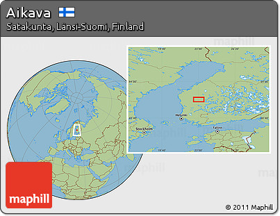 Savanna Style Location Map of Aikava