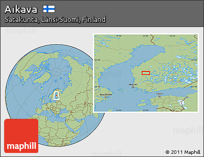 Savanna Style Location Map of Aikava