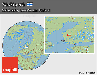 Savanna Style Location Map of Säkkiperä
