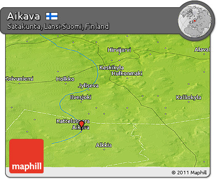 Physical Panoramic Map of Aikava