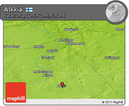 Physical Panoramic Map of Alkkia