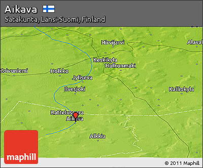 Physical Panoramic Map of Aikava