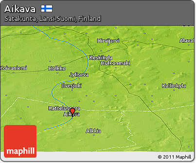 Physical Panoramic Map of Aikava