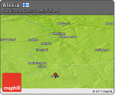 Physical Panoramic Map of Alkkia
