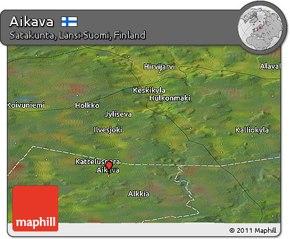 Satellite Panoramic Map of Aikava