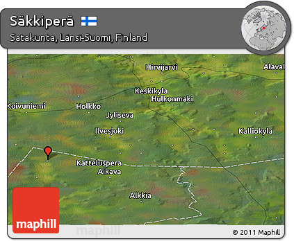 Satellite Panoramic Map of Säkkiperä